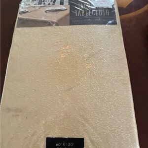 Gold Jacquard Tablecloth